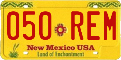 NM license plate 050REM