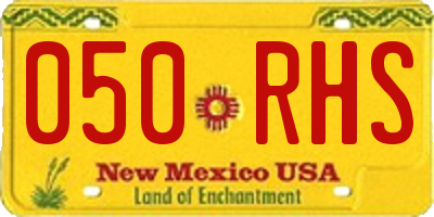 NM license plate 050RHS