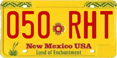 NM license plate 050RHT