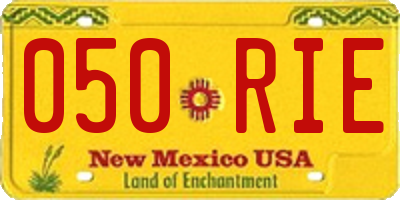 NM license plate 050RIE