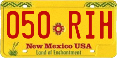 NM license plate 050RIH