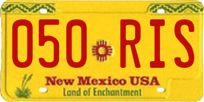 NM license plate 050RIS