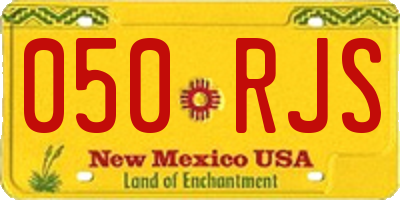 NM license plate 050RJS