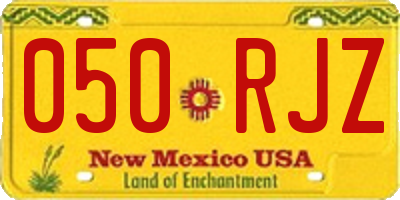 NM license plate 050RJZ