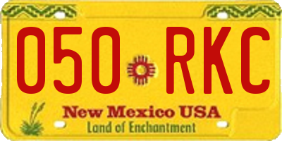 NM license plate 050RKC