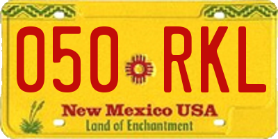 NM license plate 050RKL