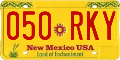 NM license plate 050RKY