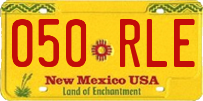 NM license plate 050RLE