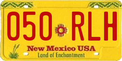 NM license plate 050RLH