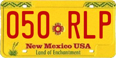 NM license plate 050RLP