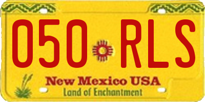 NM license plate 050RLS