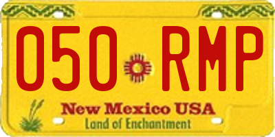 NM license plate 050RMP