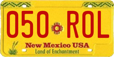NM license plate 050ROL