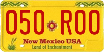 NM license plate 050ROO
