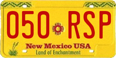 NM license plate 050RSP