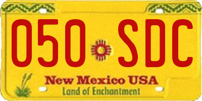 NM license plate 050SDC