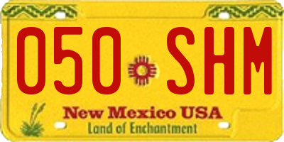 NM license plate 050SHM