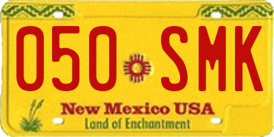 NM license plate 050SMK