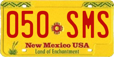 NM license plate 050SMS