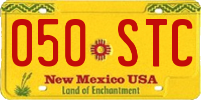 NM license plate 050STC