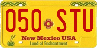 NM license plate 050STU