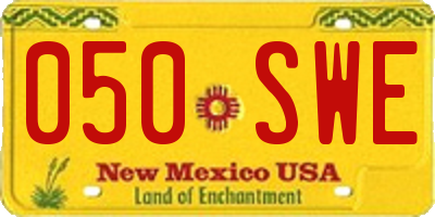 NM license plate 050SWE