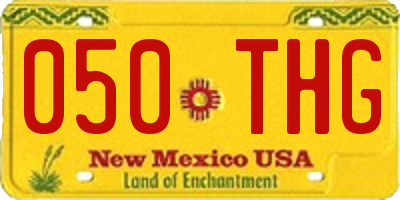 NM license plate 050THG