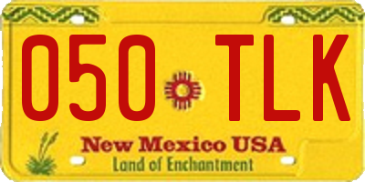 NM license plate 050TLK