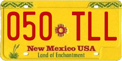 NM license plate 050TLL