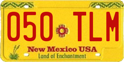 NM license plate 050TLM