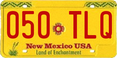 NM license plate 050TLQ