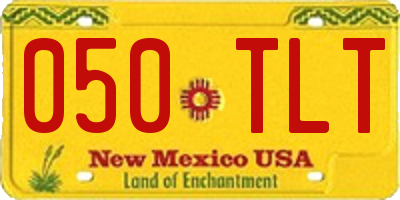 NM license plate 050TLT