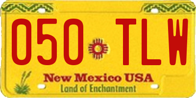 NM license plate 050TLW