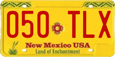 NM license plate 050TLX