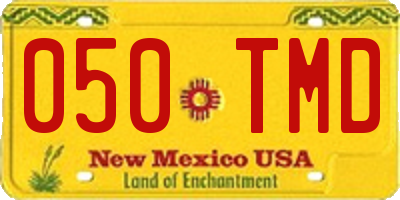 NM license plate 050TMD