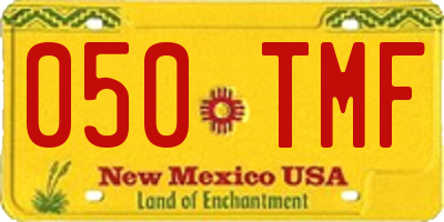 NM license plate 050TMF