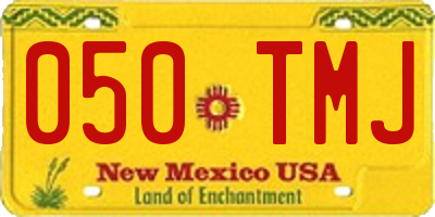 NM license plate 050TMJ