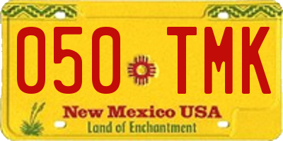NM license plate 050TMK