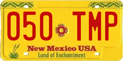 NM license plate 050TMP