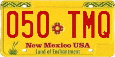 NM license plate 050TMQ