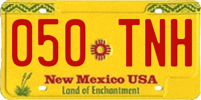 NM license plate 050TNH