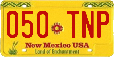NM license plate 050TNP