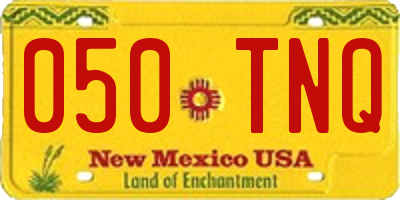 NM license plate 050TNQ