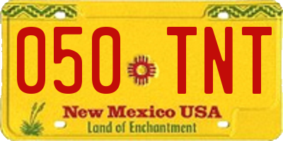 NM license plate 050TNT