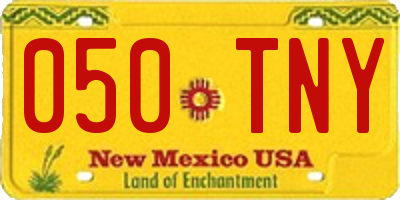 NM license plate 050TNY