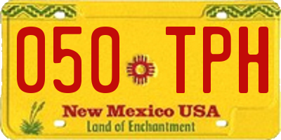 NM license plate 050TPH