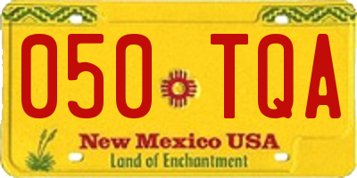 NM license plate 050TQA