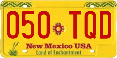 NM license plate 050TQD