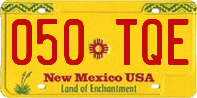 NM license plate 050TQE