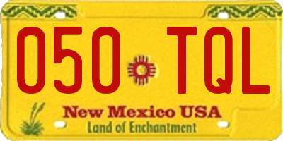 NM license plate 050TQL
